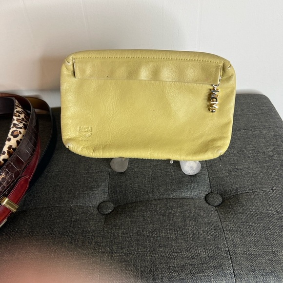 MGM Handbags - Vintage MGM Elegant Yellow Leather Clutch